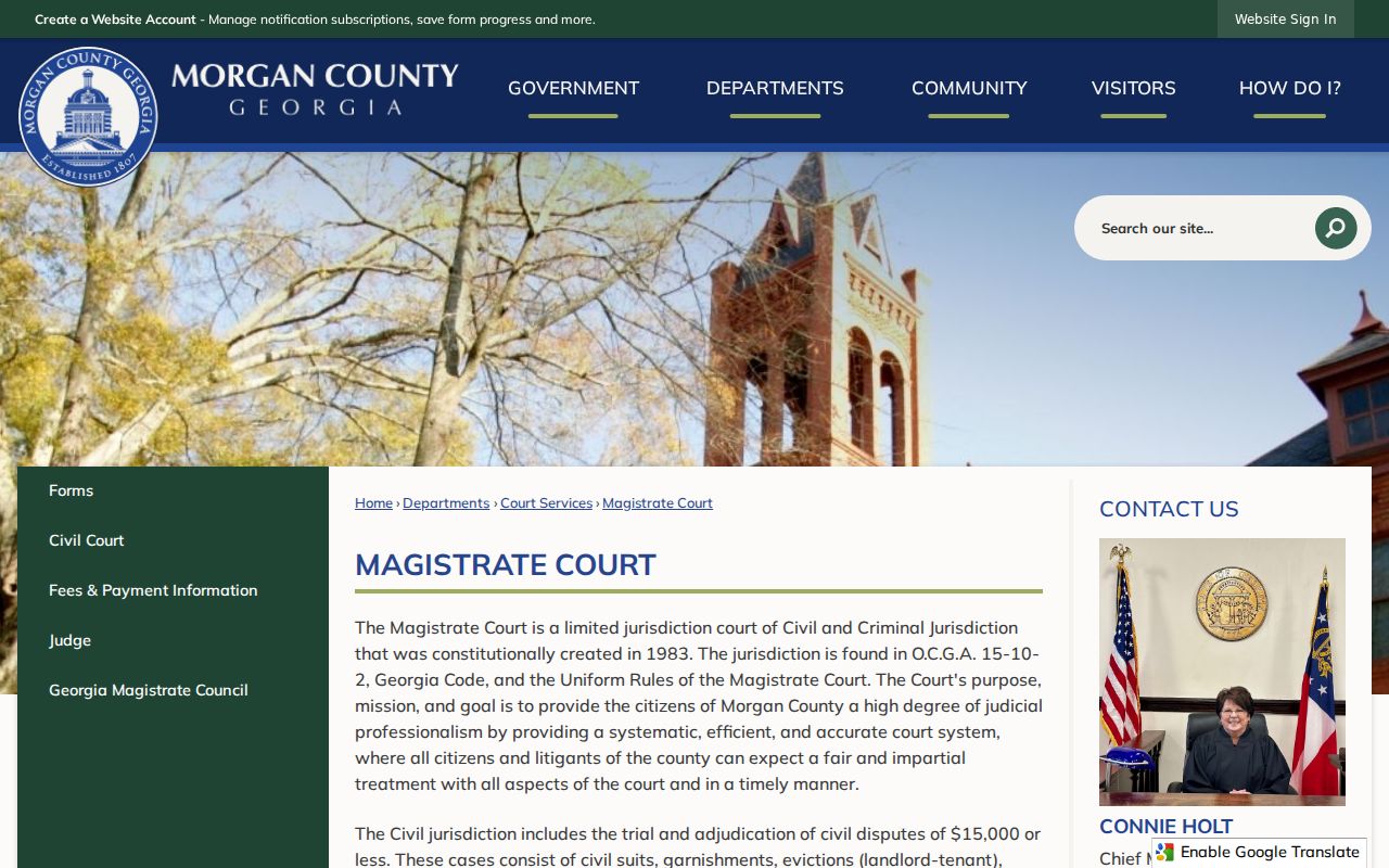 Morgan County Magistrate Court criminal case counter